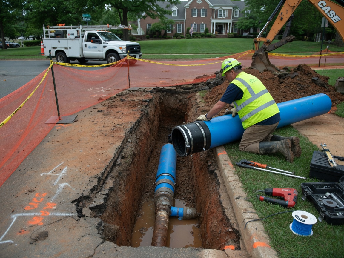 Burst Pipe Repair in Kent Gardens, VA 22101