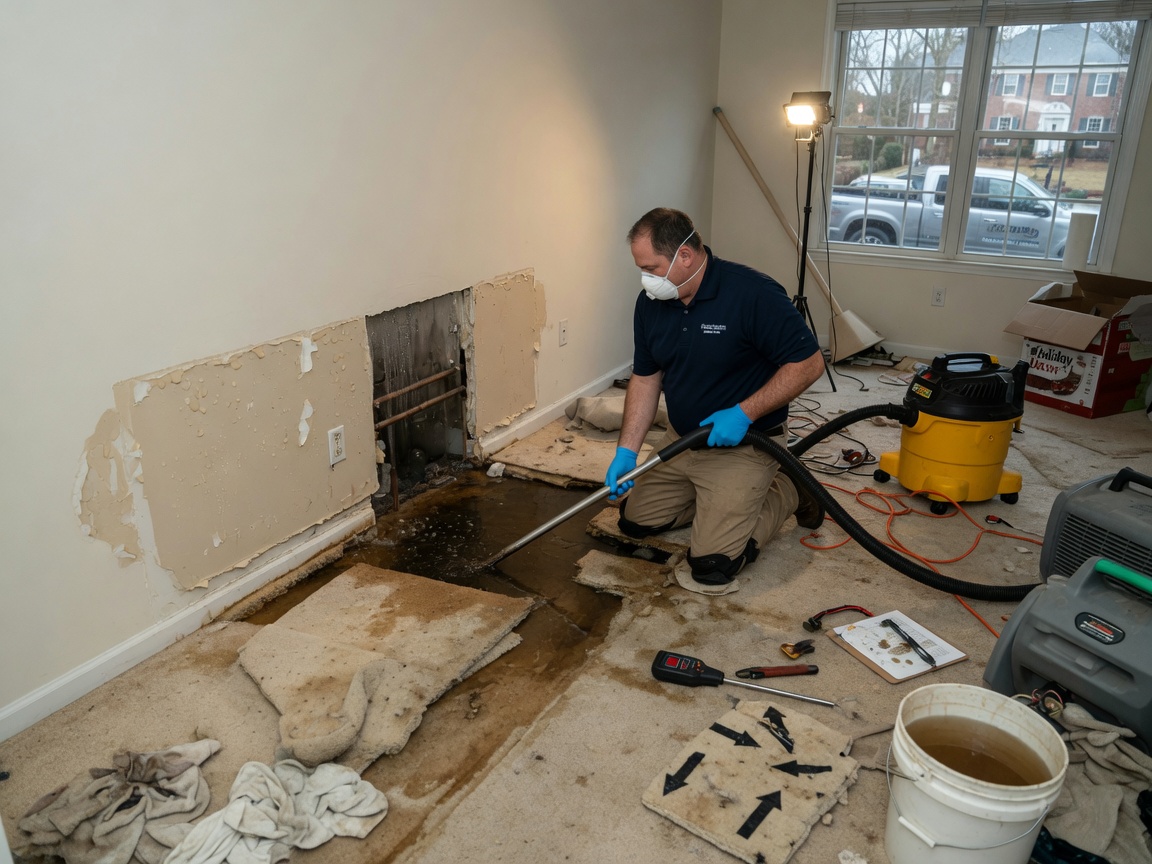 Burst Pipe Repair in Evans Farm, VA 22101